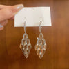 1 Pair Simple Style Shiny Star Tassel Heart Shape Plating Inlay Copper Rhinestones Drop Earrings