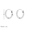 1 Pair Simple Style Geometric Plating Stainless Steel Earrings