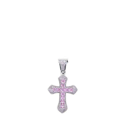 Streetwear Cross Zircon Alloy Wholesale Charms Pendant Necklace