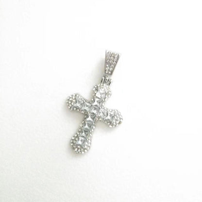 Streetwear Cross Zircon Alloy Wholesale Charms Pendant Necklace