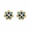 1 Pair Sweet Simple Style Flower Plating Inlay Copper Zircon White Gold Plated Gold Plated Ear Studs