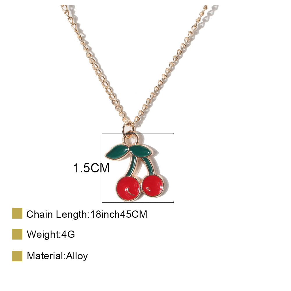 Simple Style Fruit Alloy Wholesale Pendant Necklace