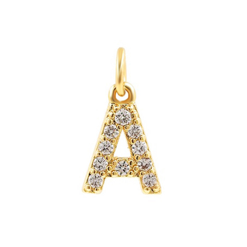 Bohemian Letter Stainless Steel Plating 18k Gold Plated Necklace