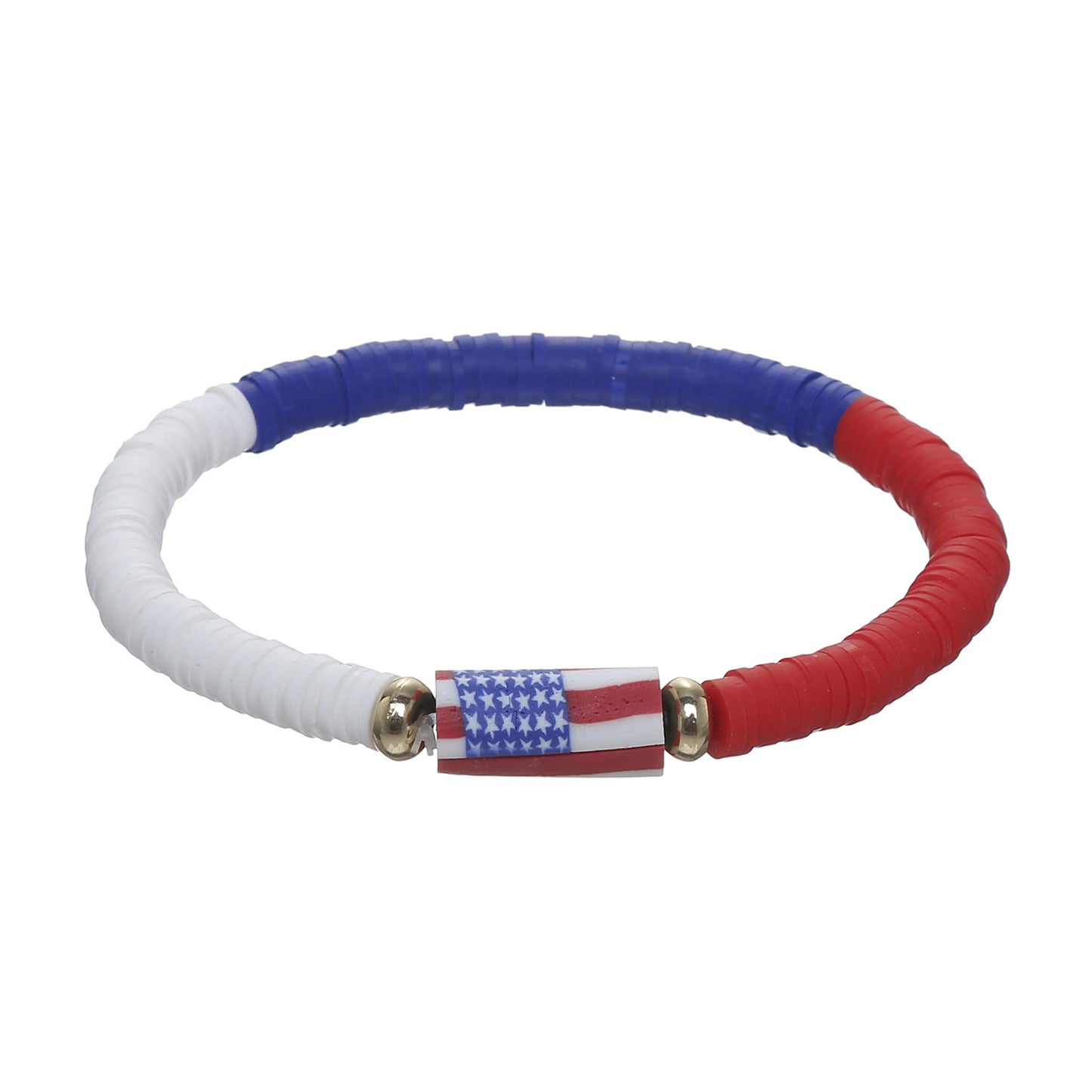 Wholesale Jewelry Ethnic Style Letter American Flag Soft Clay Bracelets