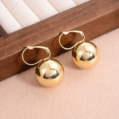 1 Pair Simple Style Solid Color Plating Alloy Gold Plated Ear Cuffs