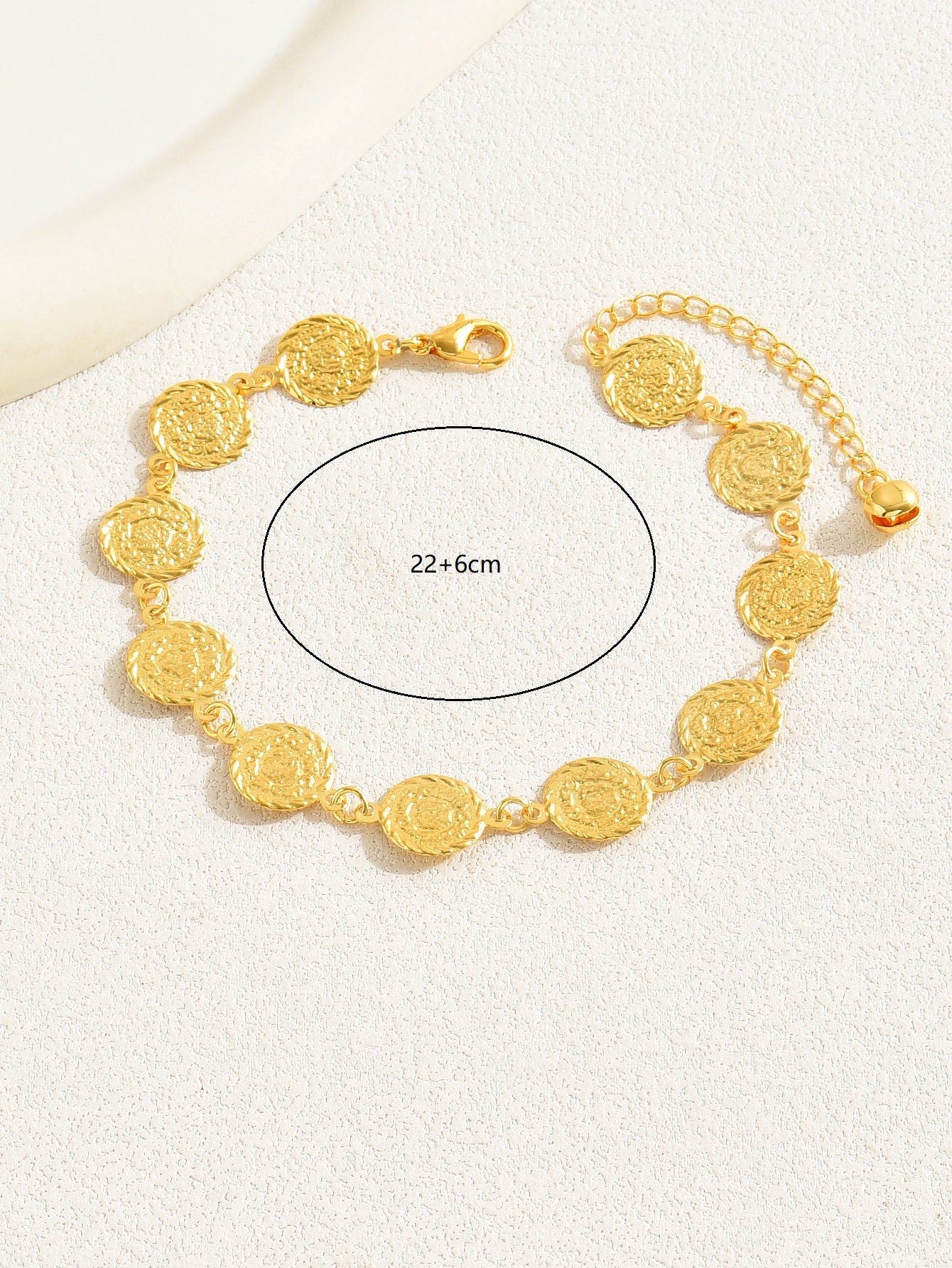 Simple Style Leaves Coin Butterfly 18k Gold Plated Copper Wholesale Anklet