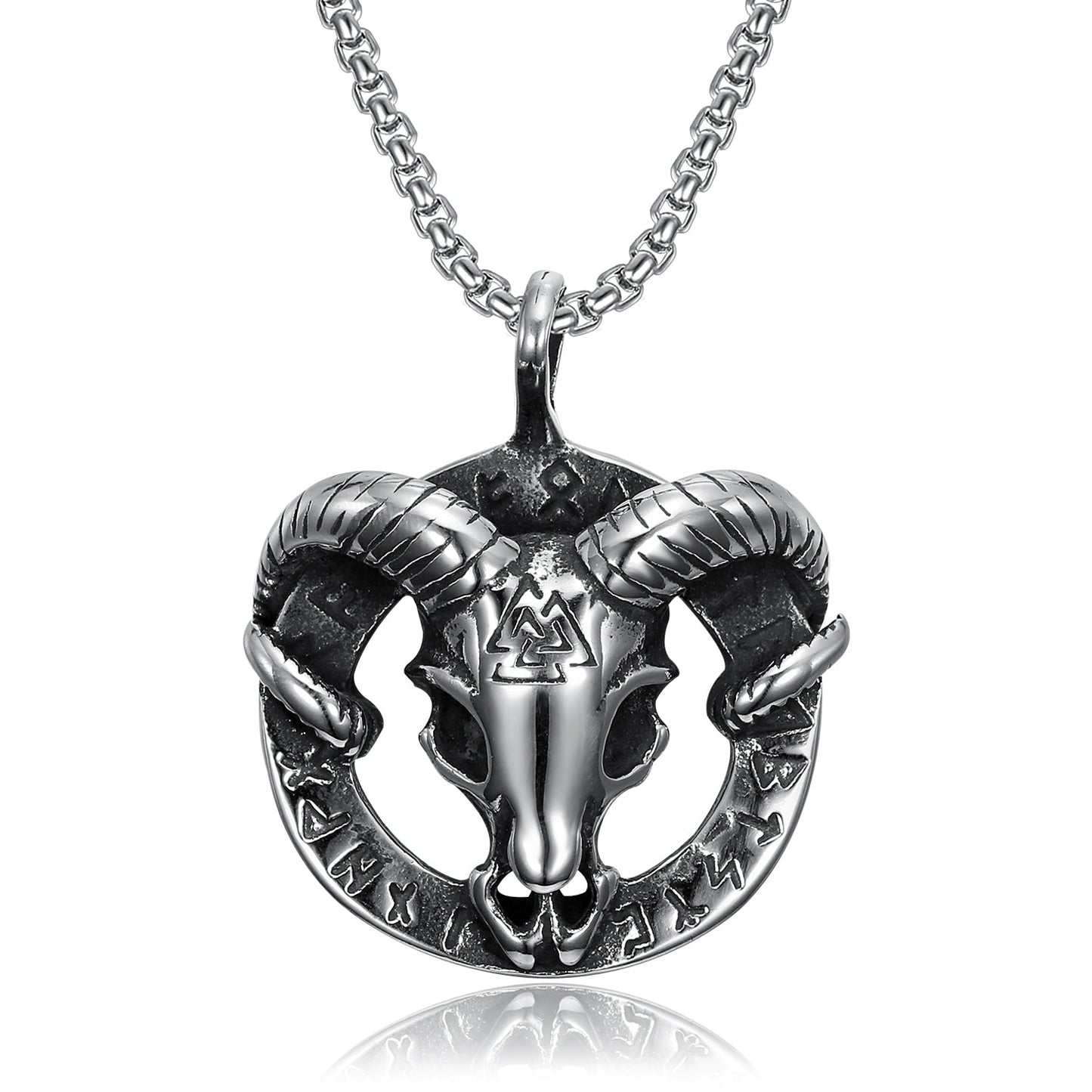 Retro Hammer Stainless Steel Pendant Necklace