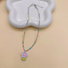 Lady Animal Seed Bead Wholesale Pendant Necklace