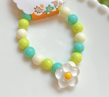 Wholesale Jewelry Cute Flower Mushroom Duck Arylic Beaded Bracelets