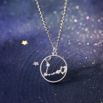 Classic Style Constellation Artificial Gemstones Alloy Wholesale Pendant Necklace