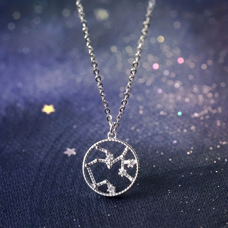 Classic Style Constellation Artificial Gemstones Alloy Wholesale Pendant Necklace