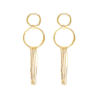 1 Pair Vintage Style Exaggerated Simple Style Irregular Geometric Plating Alloy Earrings