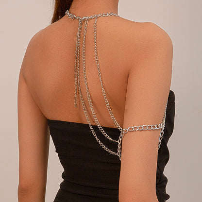 Sexy Modern Style Solid Color Alloy Wholesale Body Chain