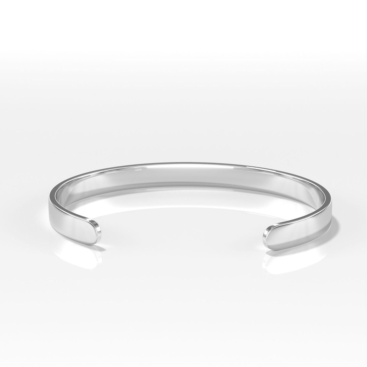 Classic Style Solid Color Titanium Steel Polishing Plating Bangle