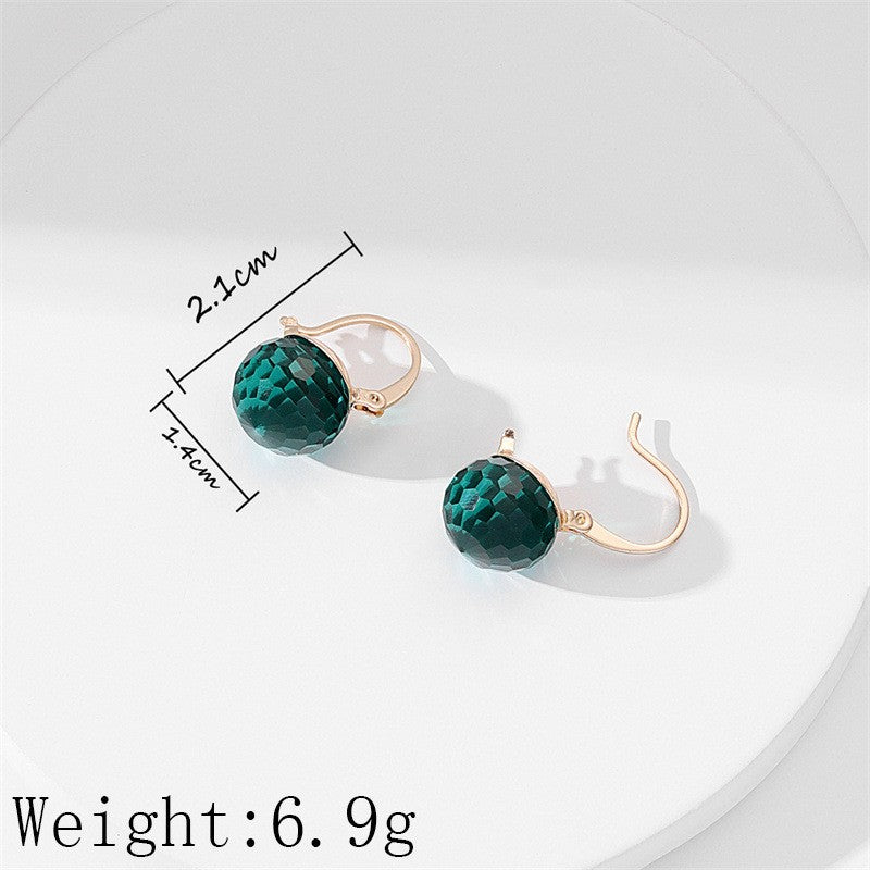 1 Piece Casual Commute Geometric Artificial Crystal Alloy Earrings