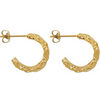 1 Pair Simple Style C Shape Plating Stainless Steel Gold Plated Ear Studs