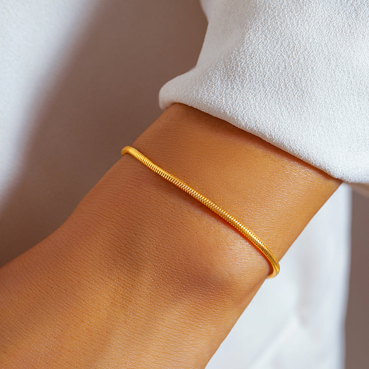 Simple Style Commute Solid Color Copper Bracelets