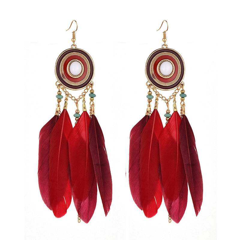 1 Pair Bohemian Geometric Plating Alloy Drop Earrings