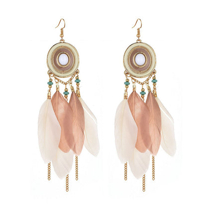 1 Pair Bohemian Geometric Plating Alloy Drop Earrings