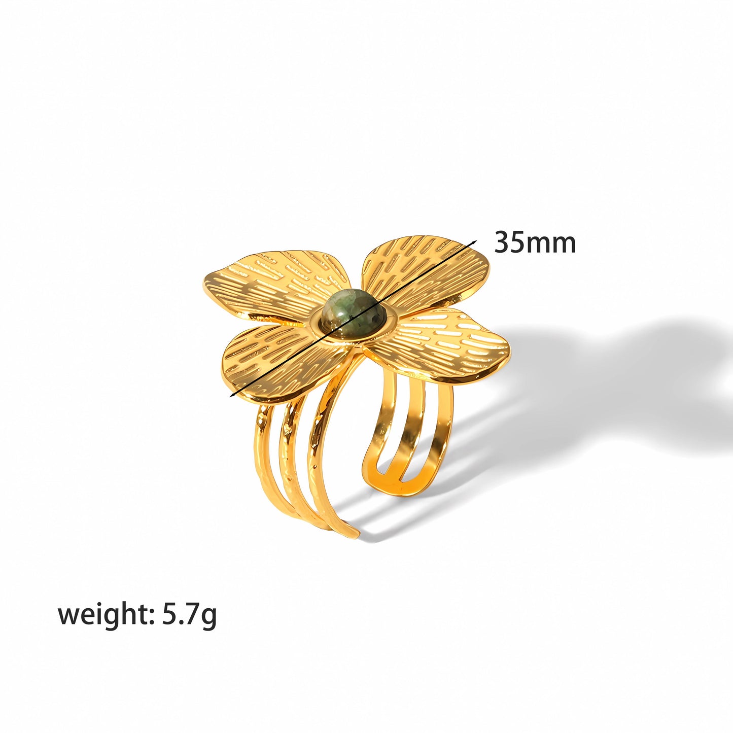 1 Pair Modern Style Flower Butterfly Ginkgo Leaf Polishing Plating Stainless Steel 18k Gold Plated Ear Studs