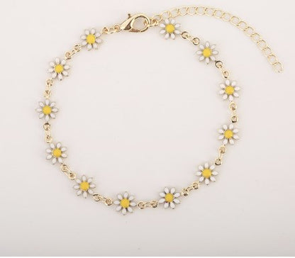 Simple Style Flower Alloy Plating Women's Bracelets Necklace