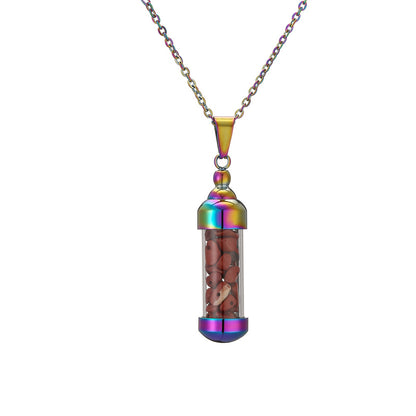 Elegant Streetwear Geometric Stainless Steel Gravel Plating 18k Gold Plated Pendant Necklace