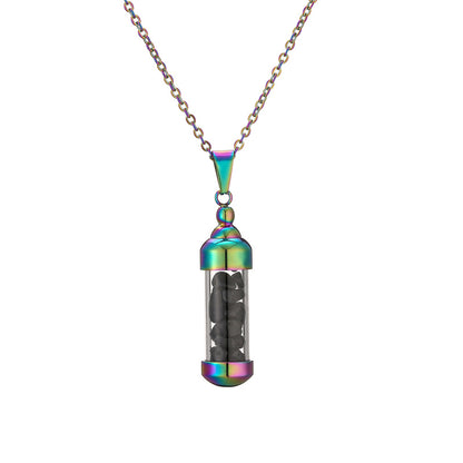 Elegant Streetwear Geometric Stainless Steel Gravel Plating 18k Gold Plated Pendant Necklace