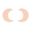 1 Pair Cute Simple Style Classic Style Moon Stainless Steel 18k Gold Plated Ear Studs