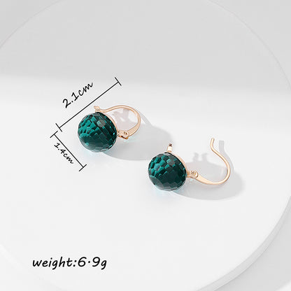 1 Piece Casual Commute Geometric Artificial Crystal Alloy Earrings