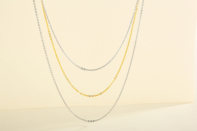 Korean Simple Stainless Chain Three-layer Chain Necklace Wholesale Gooddiy