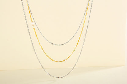 Korean Simple Stainless Chain Three-layer Chain Necklace Wholesale Gooddiy