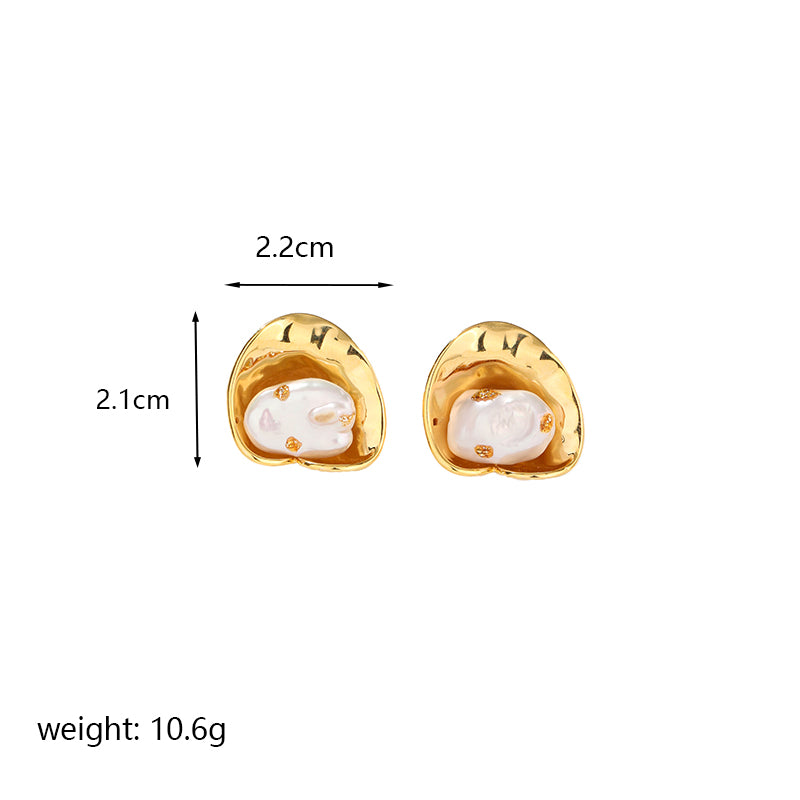 1 Pair Classic Style Flower Enamel Plating Inlay Copper Zircon 14k Gold Plated 18k Gold Plated Ear Studs