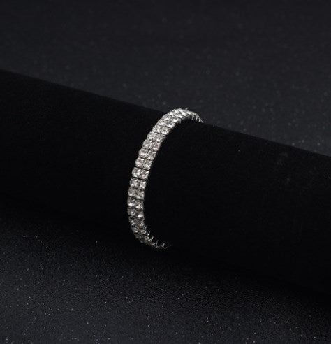 Wholesale Jewelry Sweet Shiny Round Artificial Crystal Artificial Crystal Inlay Bracelets