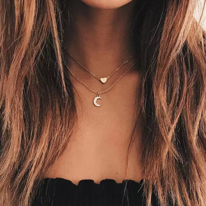 1 Piece Fashion Devil's Eye Moon Alloy Plating Women's Pendant Necklace