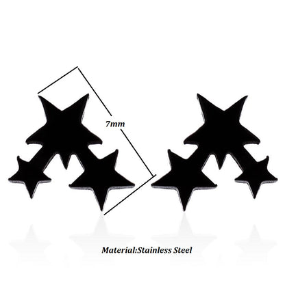 1 Pair Simple Style Commute Star Polishing Plating Stainless Steel 18k Gold Plated Ear Studs