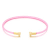 Simple Style Solid Color Stainless Steel 18k Gold Plated Bangle