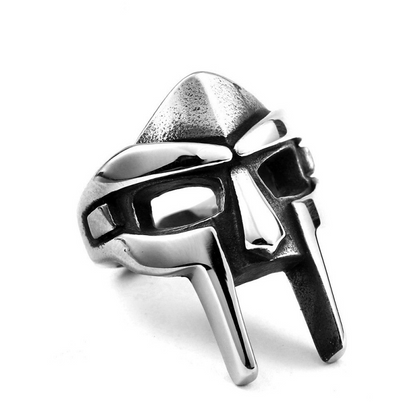 Retro Punk Mask Alloy Plating Silver Plated Men'S Rings