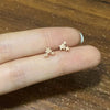 1 Pair Simple Style Commute Star Polishing Plating Stainless Steel 18k Gold Plated Ear Studs