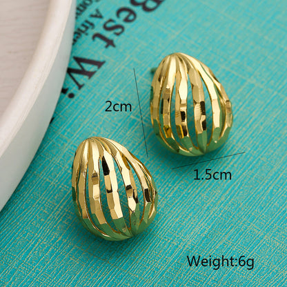 1 Pair Simple Style Commute Solid Color Plating Inlay Copper Artificial Pearls Zircon 18k Gold Plated Earrings