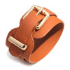 Ins Style Solid Color Pu Leather Alloy Wholesale Bangle