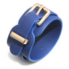 Ins Style Solid Color Pu Leather Alloy Wholesale Bangle