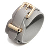 Ins Style Solid Color Pu Leather Alloy Wholesale Bangle