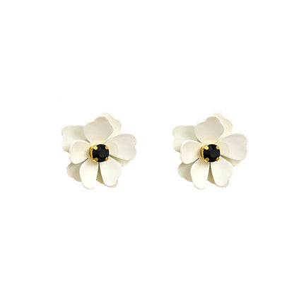 1 Pair Vintage Style Simple Style Roman Style Flower Alloy Ear Studs