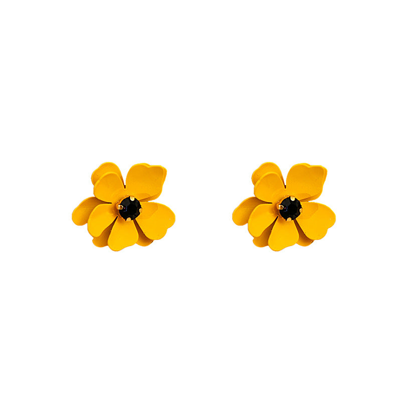 1 Pair Vintage Style Simple Style Roman Style Flower Alloy Ear Studs