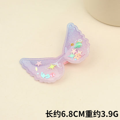 Sweet Heart Shape Crown Bow Knot Plastic Hair Clip