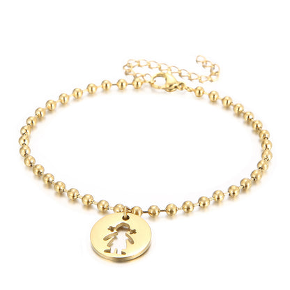 Casual Simple Style Geometric Stainless Steel Plating 18k Gold Plated Bracelets Necklace