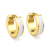 1 Pair Simple Style Classic Style Roman Style Geometric Plating Stainless Steel Earrings