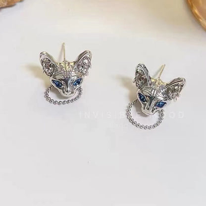 1 Pair Cute Animal Plating Inlay Metal Artificial Gemstones Ear Studs