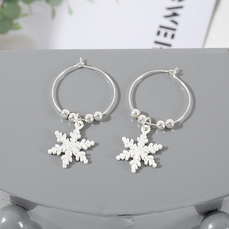 1 Pair Ethnic Style Christmas Tree Enamel Alloy Iron Drop Earrings