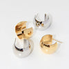 1 Pair Simple Style C Shape Plating Copper 18k Gold Plated Earrings